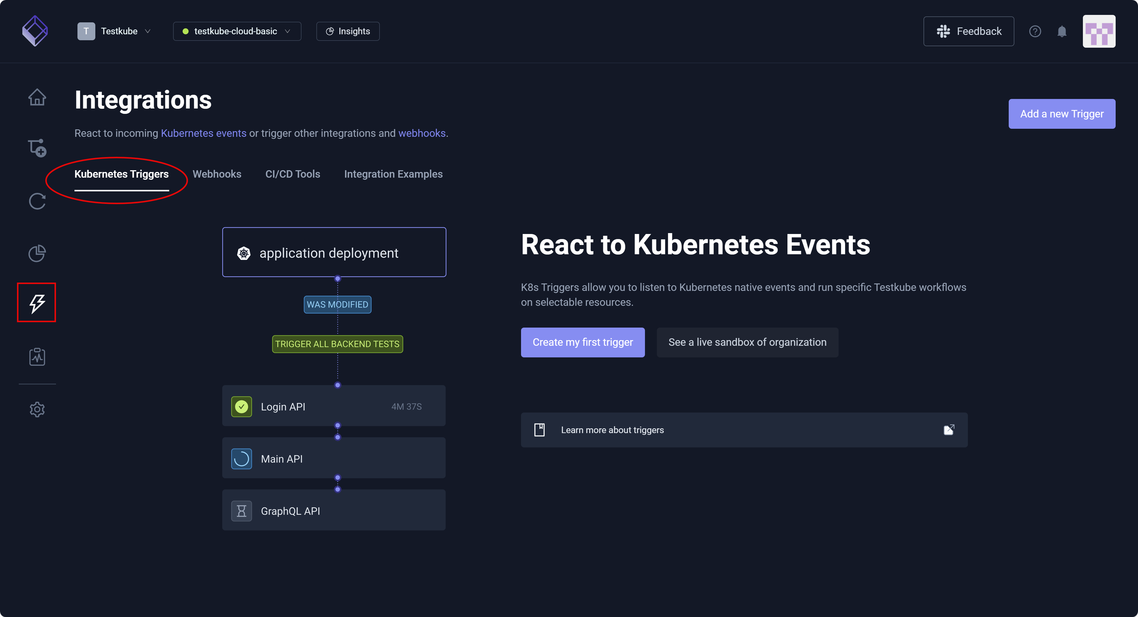 Kubernetes Triggers